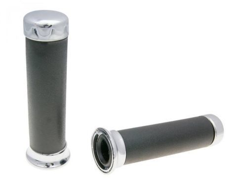 Gripy gumové Domino 2470 on-road s chrom krytkou 37185