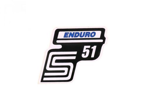 OEM Standard Samolepka S51 Enduro modrá, Simson S51 41978