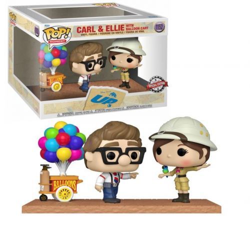 Funko POP Moment: Up - Carl & Ellie w/Balloon Cart (Vzhůru do oblak)