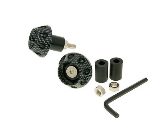 Vparts Koncovky řidítek Flat 13,5 / 17,5mm - Carbon VC23339