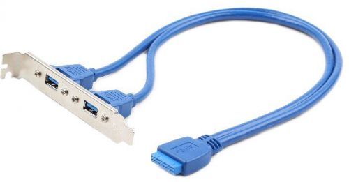 GEMBIRD Kabel USB přídavné porty do MB 2x USB 3.0 blue GEMBIRD (USB3.0) (CC-USB3-RECEPTACLE)