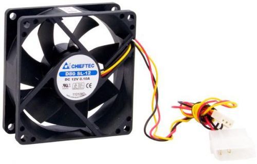 Chieftec větrák AF-0825S, 80x80x25 mm Sleeve Fan, with 3/4pin connector (AF-0825S)