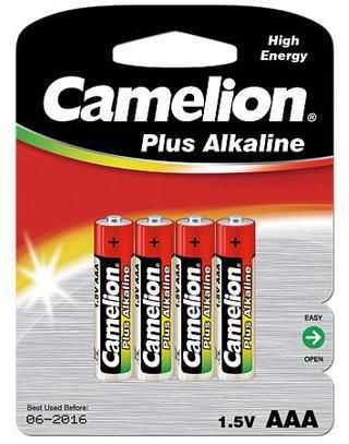 CAMELION 4ks baterie PLUS ALKALINE AAA/LR03 blistr baterie alkalické (cena za 4pack) (11100403)