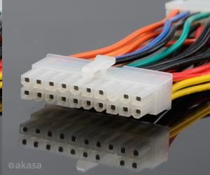 AKASA kabel redukce napájení z 24pin ATX na 20pin ATX 12V, 10cm (AK-CB24-20)