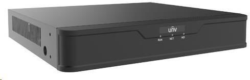 Uniview NVR, 8 PoE (Max 108W) kanálů, H.265, 1x HDD, 8Mpix (64Mbps/64Mbps), HDMI, VGA, 4K, ONVIF, 2 (NVR301-08X-P8)