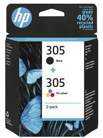 HP 305 2-Pack Tri-color/Black Original Ink Cartridge (100 / 120 pages) (6ZD17AE#301)