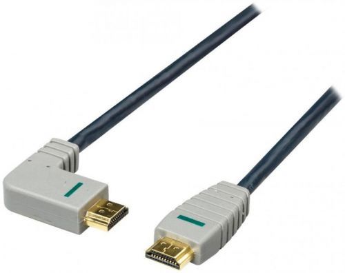 Bandridge HDMI digitální kabel s Ethernetem, levý úhlový konektor, 2m, BVL1402 (BN-BVL1402)