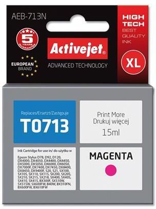 Action ActiveJet Ink cartridge Eps T0713 D78/DX6000/DX6050 Magenta - 15 ml     AEB-713 (EXPACJAEP0106)