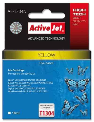 Action ActiveJet ink cartr. Eps T1304 Yellow 100% NEW - 18 ml     AE-1304N (EXPACJAEP0210)