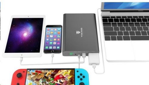 Viking power banka NF130W s výstupem 220 V, 64000 mAh, černá (NF130W)