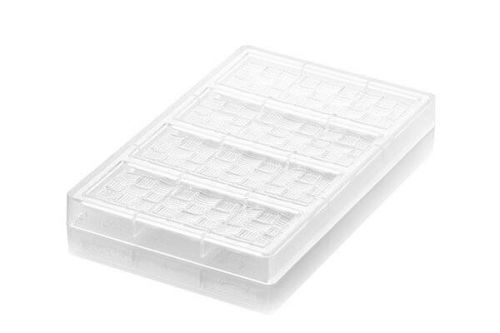 Profesionální polykarbonátová forma na čokoládu tabulka RIGA T 4x68ml - Silikomart