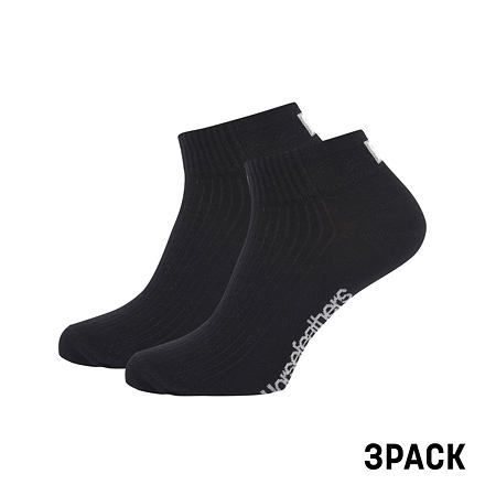 Ponožky Run 3Pack - black velikost 5 - 7 BLACK 5 - 7