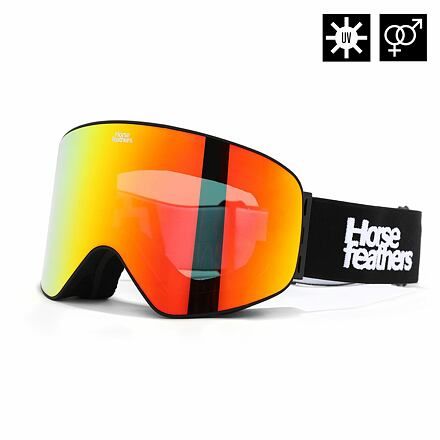 Snowboardové brýle Edmond - black/mirror red BLACK