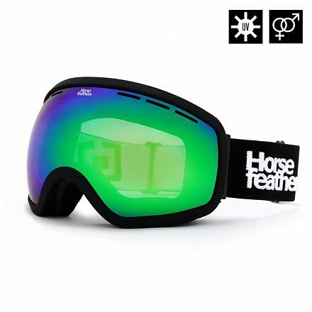 Snowboardové brýle Knox - black/mirror green BLACK