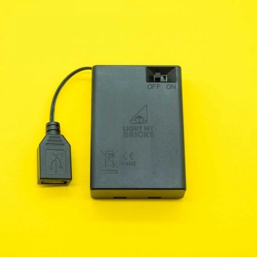 Light my Bricks - Sada napájení z USB na baterie AA