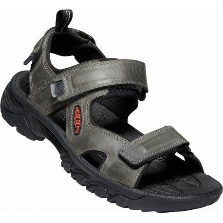 Keen Targhee III Open Toe Sandal M grey/black pánské kožené outdoorové sandály 41 EUR