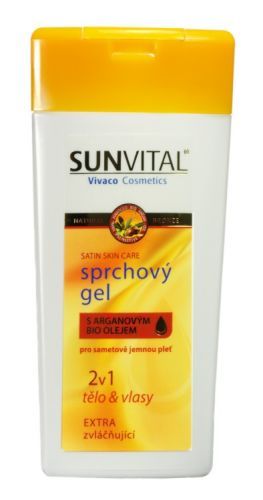 Vivaco Zvláčňující sprchový gel s arganovým olejem 2v1 SUN VITAL 200 ml