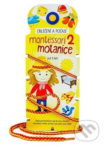 Montessori motanice 2 - oblečení a počasí - Modrý slon