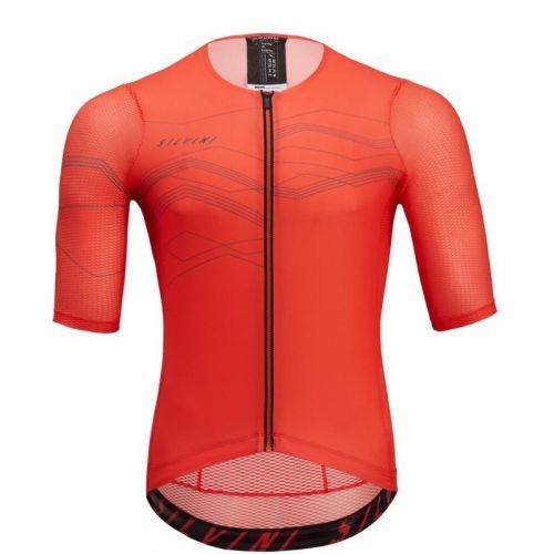 Dres Silvini Legno MD2000 - pánské, krátký, rubínovo-šedá - velikost 2XL