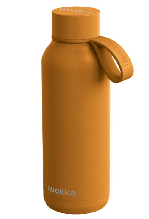Nerezová termoláhev s poutkem Solid, 510ml, Quokka, mustard