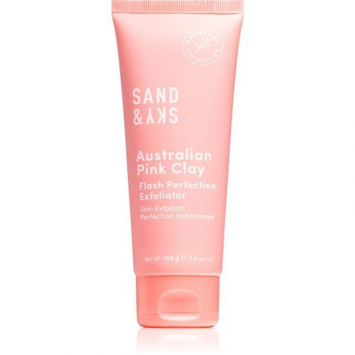 Sand & Sky Australian Pink Clay Flash Perfection Exfoliator čisticí peeling pro stažení pórů a matný vzhled pleti 100 ml