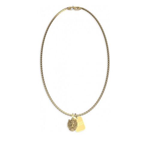 Guess Moderní pozlacený náhrdelník Lion King JUMN01300JWYGT/U