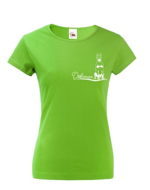 Dámské tričko Dobrman - tričko pro milovníky psů