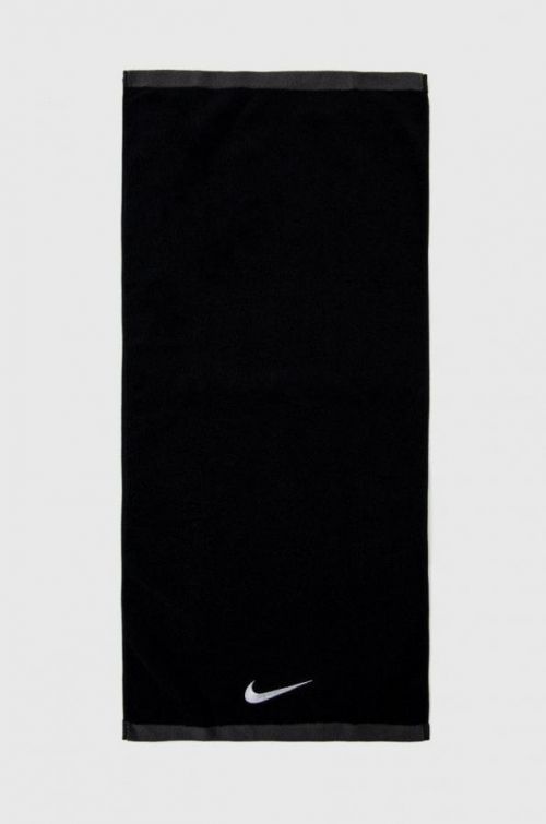Bavlněný ručník Nike černá barva