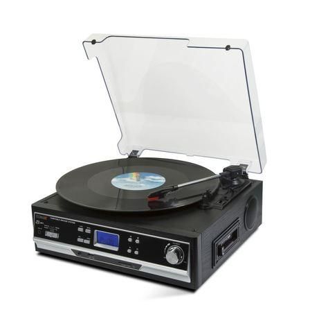 USB gramofon Technaxx TX-22 plus , řemínkový pohon, černá