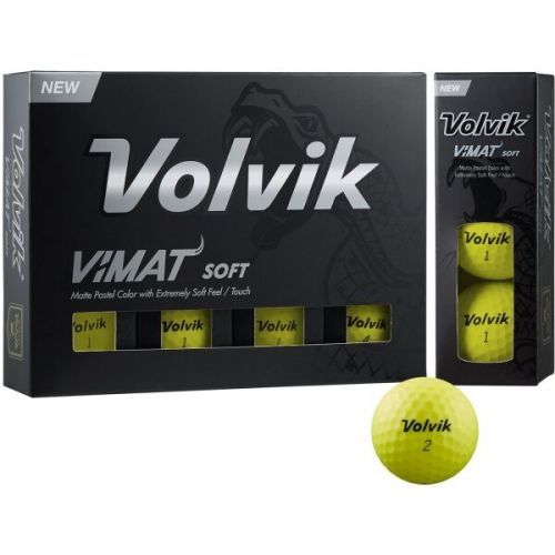 VOLVIK VIMAT 12 ks Golfové míčky, Žlutá, velikost