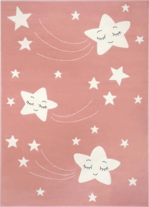 Dětský růžový koberec Hanse Home Adventures Stardust, 120 x 170 cm