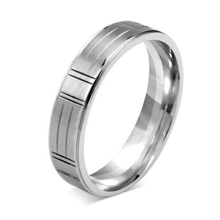 L'AMOUR snubní ocelový prsten 5mm-obvod 50 mm, obvod
