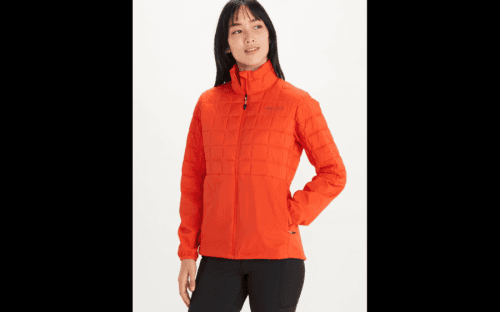 Marmot Women's Echo Featherless Hybrid Jacket - red sun Velikost: S