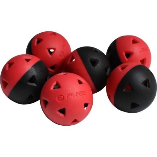PURE 2 IMPROVE GOLF IMPACT BALLS 6pcs Dopadové golfové míčky, Červená, velikost