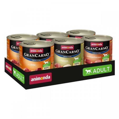 Exkluzivní edice Animonda GranCarno Original Adult 6 x 800 g - míchané balení (3 druhy)