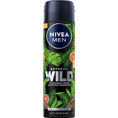 Nivea Men Extreme Wild Cedarwood & Fresh Grapefruit antiperspirant, 150 ml
