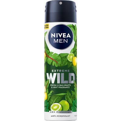 Nivea Men Extreme Wild Fresh Citrus Fruits & Mint antiperspirant, 150 ml