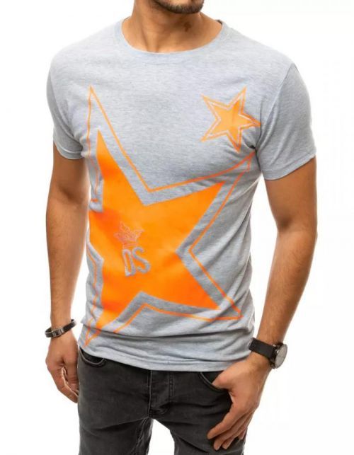 Light gray RX4361 men's T-shirt with print