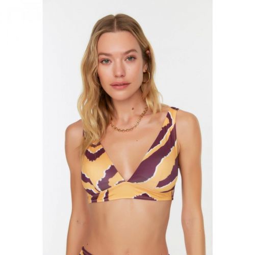 Trendyol Abstract Pattern Bikini Top