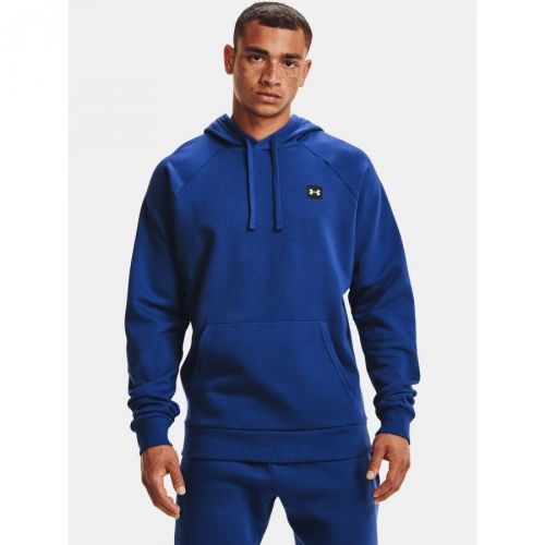 Under Armour Mikina UA Rival Fleece Hoodie-BLU - Pánské