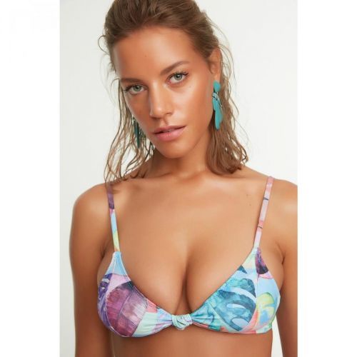 Trendyol Multicolor Printed Bikini Top