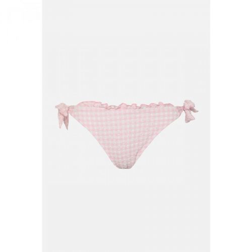 Trendyol Powder Textured Gingham Bikini Bottoms