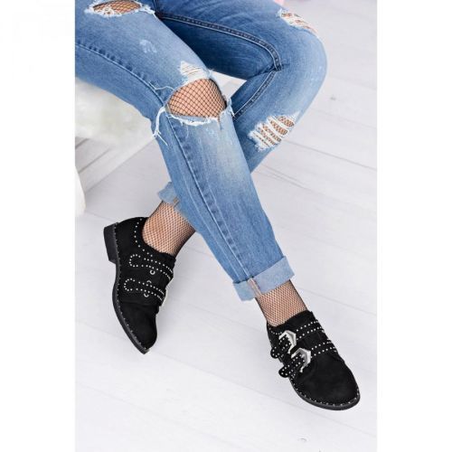 Damskie Półbuty Lu Boo Czarne Cozy