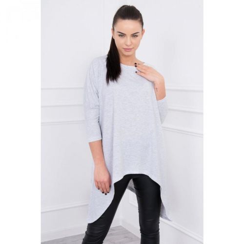 Blouse oversize light gray