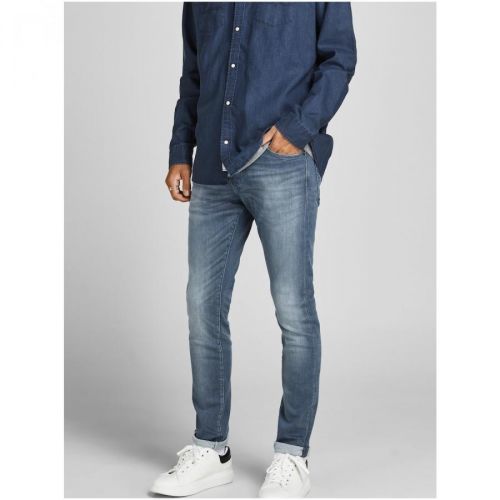 Modré skinny džíny Jack & Jones Glenn - Pánské