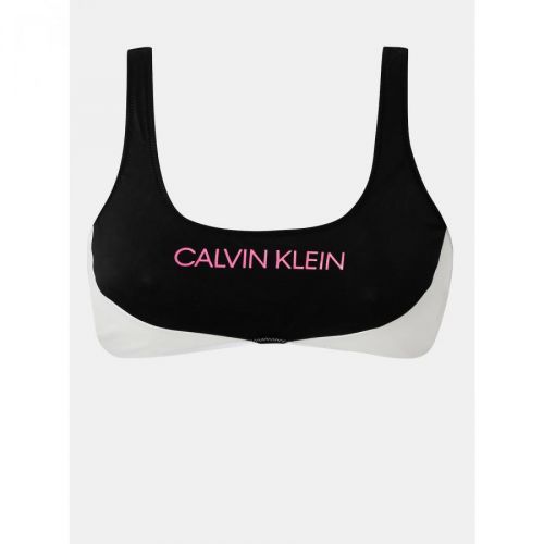 Bílo-černý horní díl plavek Calvin Klein Underwear - Dámské