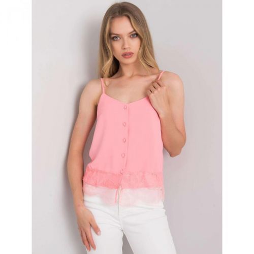 Light pink top with buttons