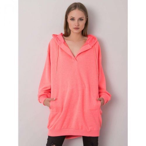 Fluo pink women's hoodie
