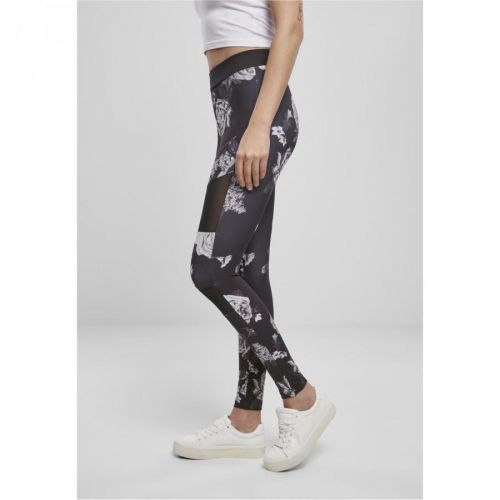 Ladies Tech Mesh AOP Leggings Darkflower