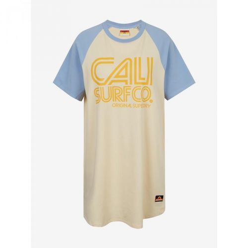 Superdry Šaty Cali Surf Raglan Tshirt Dress - Dámské